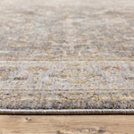 8inches Beige Grey Machine Woven Oriental Indoor Runner Rug