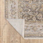 8inches Beige Grey Machine Woven Oriental Indoor Runner Rug