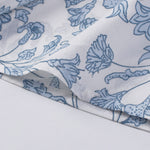 Khaki V-neck Short Sleeve Fashion Print Fantasy Fluttering Blouse