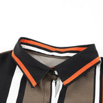 Red Blue Striped Modern Women Shirt