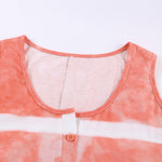 Green Tie-dye Print Tank Top