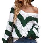 Black Color Block Drop Shoulder Oversize Sweater