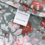 Khaki V-neck Short Sleeve Fashion Print Fantasy Fluttering Blouse