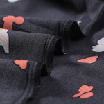 Khaki V-neck Short Sleeve Fashion Print Fantasy Fluttering Blouse