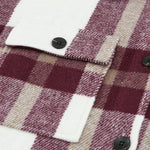 Brown Plaid Print Pocket Women Shacket