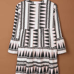 Leopard Print V neck Ruffle Swing Mini Dress