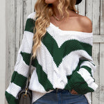 Black Color Block Drop Shoulder Oversize Sweater