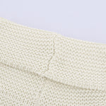 Orange Turtleneck Splicing Chunky Knit Pullover Sweater