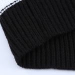 Apricot V Neck Stripes Colorblock Button Cardigan