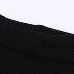 Orange Turtleneck Splicing Chunky Knit Pullover Sweater