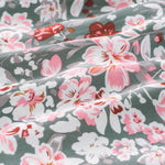 Khaki V-neck Short Sleeve Fashion Print Fantasy Fluttering Blouse