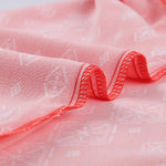 Khaki V-neck Short Sleeve Fashion Print Fantasy Fluttering Blouse