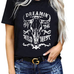 Letter Graphic Print Short Sleeve Tee