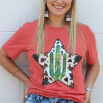 Letter Graphic Print Short Sleeve Tee