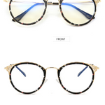 EP Anti-blue radiation glasses Korean version hollow ladies simple goggles to see computer mobile phone glasses flat lens