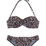 Boho Stripes Push up Bikini Set