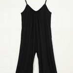 Spaghetti Straps Wide Leg Pocketed Jumpsuits