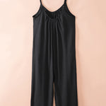 Spaghetti Straps Wide Leg Pocketed Jumpsuits