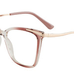 EP Glasses TR90 material square frame glasses metal foot wire anti-blue lens myopia lens frame