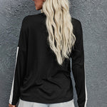 Long Sleeve Top with Leopard Print
