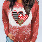 Navy Tie-dyed Crew Neck Pullover Sweatshirt