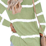 Tie-dye Buttoned Long Sleeve Top