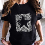 Merry Christmas Santa Clause Print Short Sleeve Graphic Tee