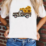 Merry Christmas Santa Clause Print Short Sleeve Graphic Tee