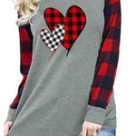 Buffalo Plaid Long Sleeve Sweatshirt