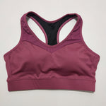 Plus Size One-Piece Fixed Chest Pad Sports Underwear Women Large Package Shaping Running Yoga Workout Bra Thin Cup