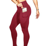 EP High Waist Leggings Push Up Fitness Legging Female Elastic Sexy Bodybuilding Pants Workout Women Leggings With Phone Pocket