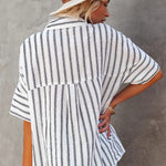 Pocketed Striped Shirt
