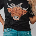 Merry Christmas Santa Clause Print Short Sleeve Graphic Tee