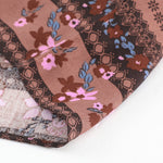 Split V Neck Boho Floral Dress