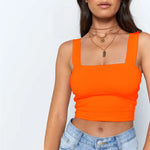 Women Clothing 2021  Summer New Women Fashion T-shirt Sexy Midriff-Baring Top