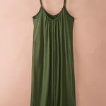Spaghetti Straps Wide Leg Pocketed Jumpsuits