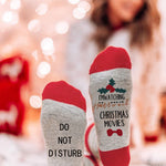 Letter Print Color Block Tube Stockings