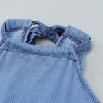 Halter Neck Denim Tank Top