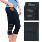 EP Calf-length Pants Capri Pant Sport leggings Women Fitness Yoga Gym High Waist Legging Yoga Pants