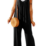 Spaghetti Straps Wide Leg Pocketed Jumpsuits