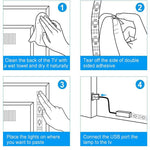 USB RGB Tape DIY Colorful 60 LEDS/M SMD 5050 Flexible Bluetooth  Keys Waterproof TV Backlight Led Strip