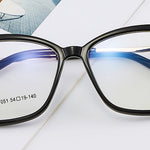 EP Glasses TR90 material square frame glasses metal foot wire anti-blue lens myopia lens frame