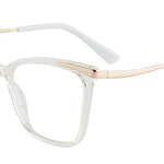 EP Glasses TR90 material square frame glasses metal foot wire anti-blue lens myopia lens frame