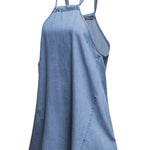Halter Neck Denim Tank Top