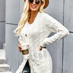 Button Pocket Knit Cardigan
