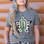 Letter Graphic Print Short Sleeve Tee