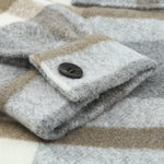 Brown Plaid Print Pocket Women Shacket