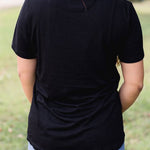 Letter Graphic Print Short Sleeve Tee