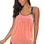 Printed Lined Tankini Swimsuit