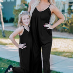 Spaghetti Straps Wide Leg Pocketed Jumpsuits